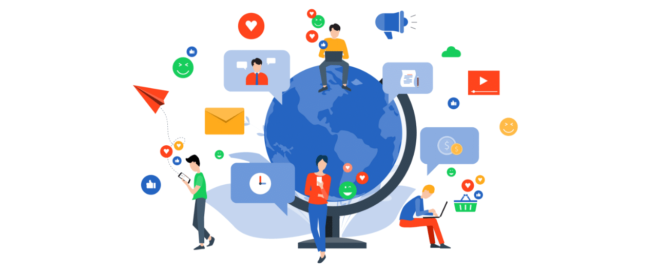Integrated social selling in target accounts