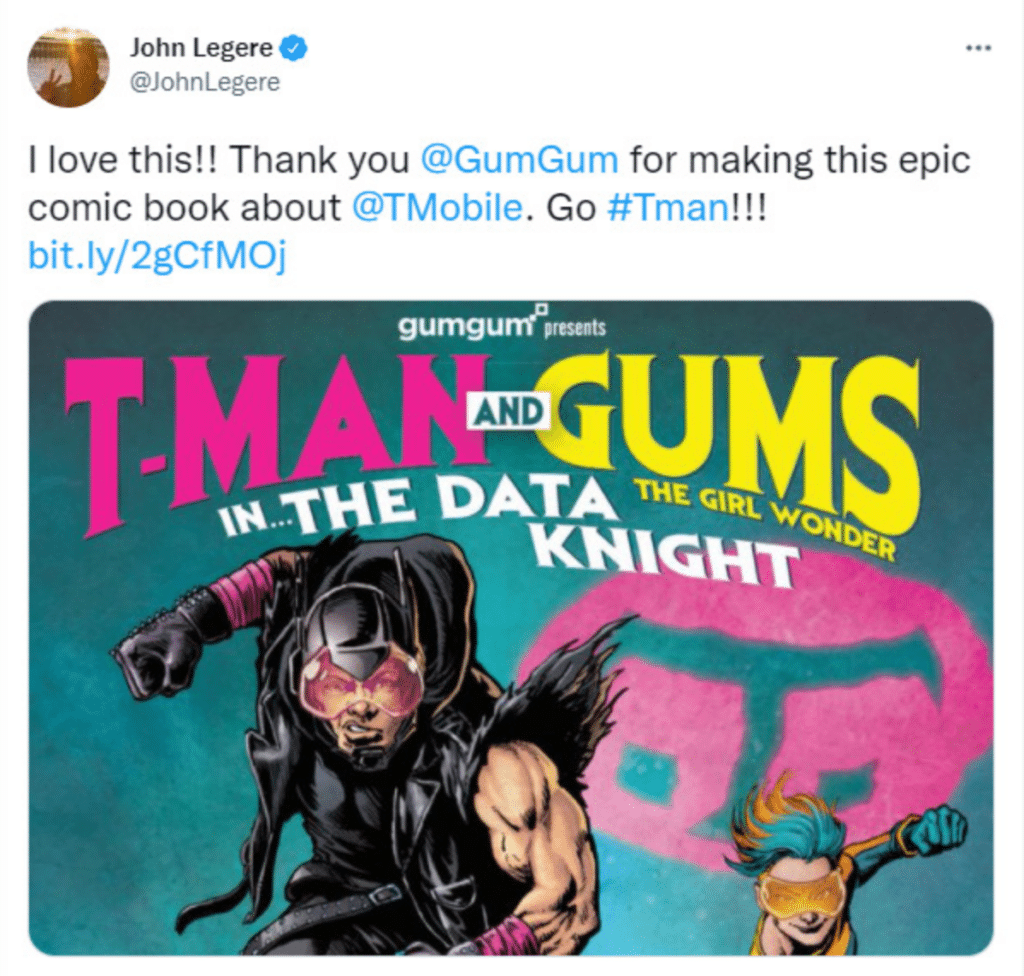 GumGum’s hyper-personalised comic book for T-Mobile executives to create brand awareness